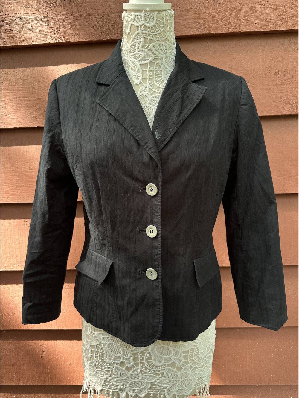 Apt. 9 Black‎ Stretch Tailored Blazer Classic Business Casual Jacket